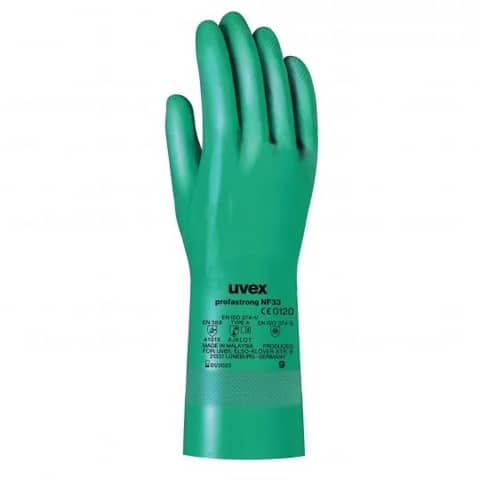 Guanti protettivi PROFASTRONG NF33 - rischi chimici - verde Uvex TG. 9 6012203